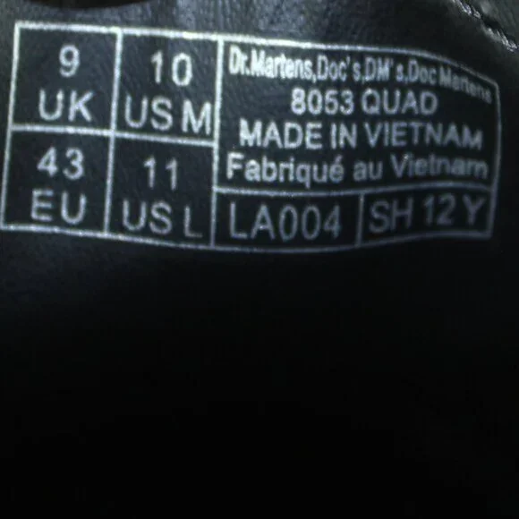 Dr. Martens 8053 Quad Retro Vintage Taupe Platform Derby Oxfords, Size 10 - Picture 12 of 12